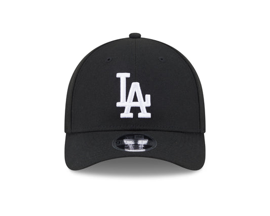 Gorra ajustable Los Angeles Dodgers en blanco y negro New Era M-Crown 9FORTY