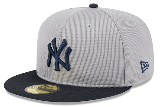 New York Yankees New Era Road Grey 2025 Spring Training 59FIFTY Fitted Hat
