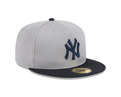 New York Yankees New Era Road Grey 2025 Spring Training 59FIFTY Fitted Hat