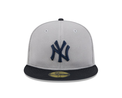 New York Yankees New Era Road Grey 2025 Spring Training 59FIFTY Fitted Hat