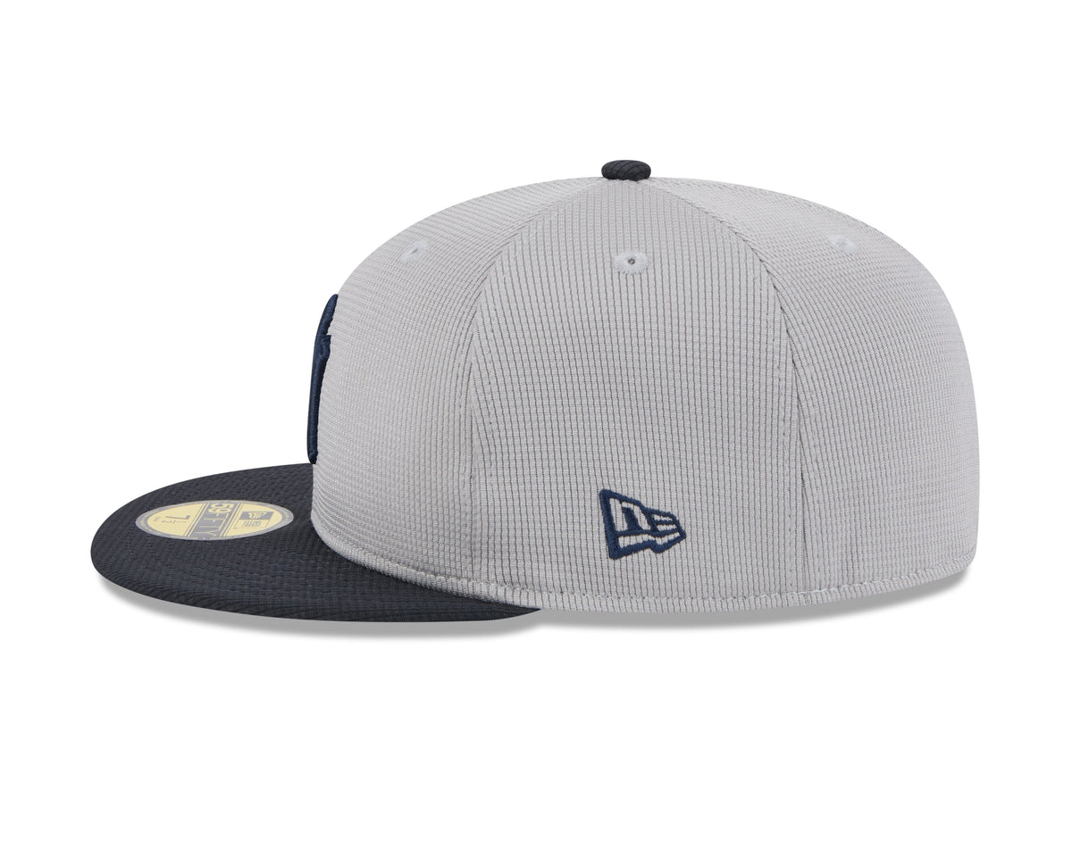 New York Yankees New Era Road Grey 2025 Spring Training 59FIFTY Fitted Hat
