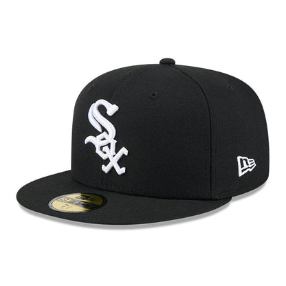 Gorra ajustada 59FIFTY On-Field de la Colección Auténtica de Negro New Era del Día de Jackie Robinson 25 de los Chicago White Sox