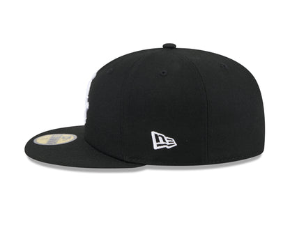 Gorra ajustada 59FIFTY On-Field de la Colección Auténtica de Negro New Era del Día de Jackie Robinson 25 de los Chicago White Sox
