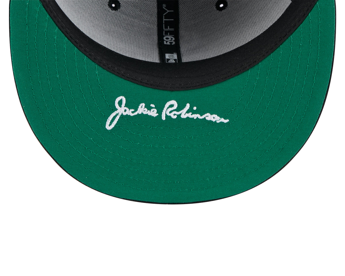 Gorra ajustada 59FIFTY On-Field de la Colección Auténtica de Negro New Era del Día de Jackie Robinson 25 de los Chicago White Sox