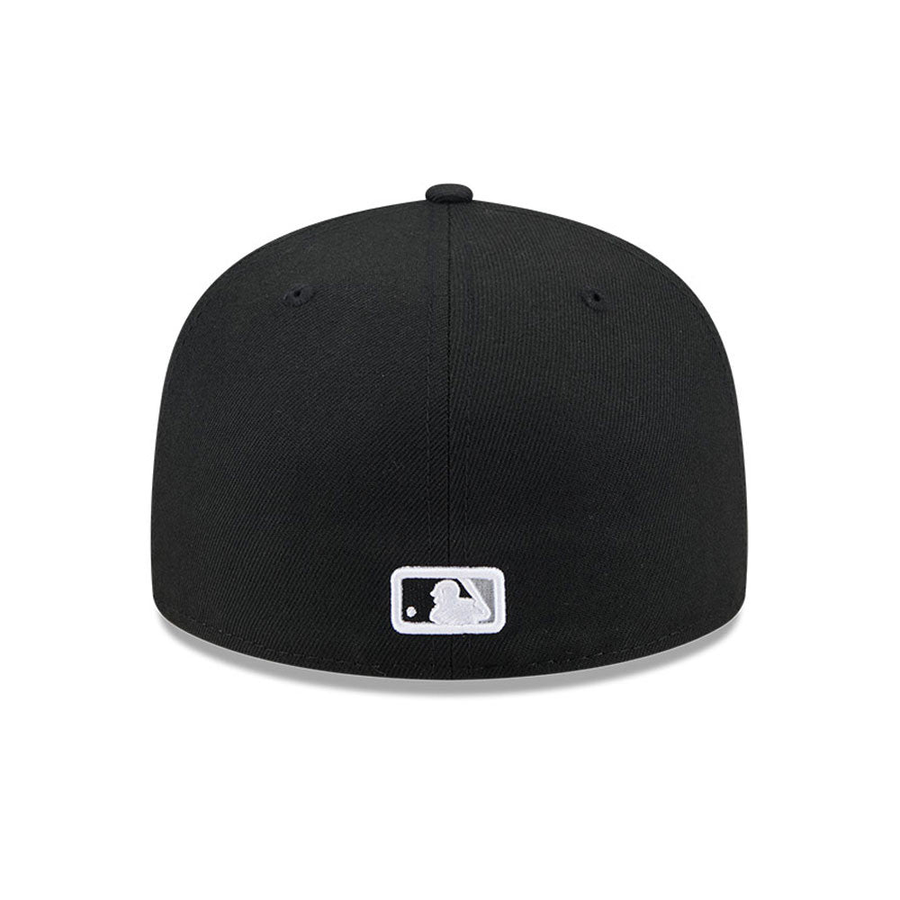 Gorra ajustada 59FIFTY On-Field de la Colección Auténtica de Negro New Era del Día de Jackie Robinson 25 de los Chicago White Sox