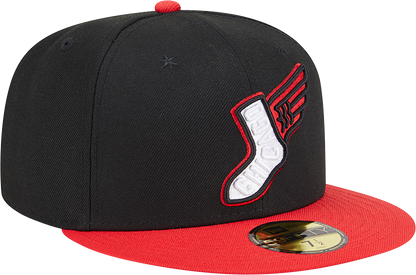 Chicago White Sox New Era 2025 City Connect Alternate 59FIFTY Fitted Hat - Black/Red