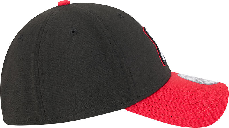 Gorra New Era 39THIRTY Flex Fit alternativa negra/roja City Connect 2025 de los Chicago White Sox