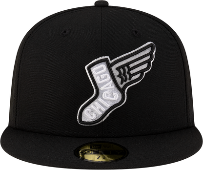 Chicago White Sox New Era 2025 City Connect Team Color 59FIFTY Fitted Hat -Black