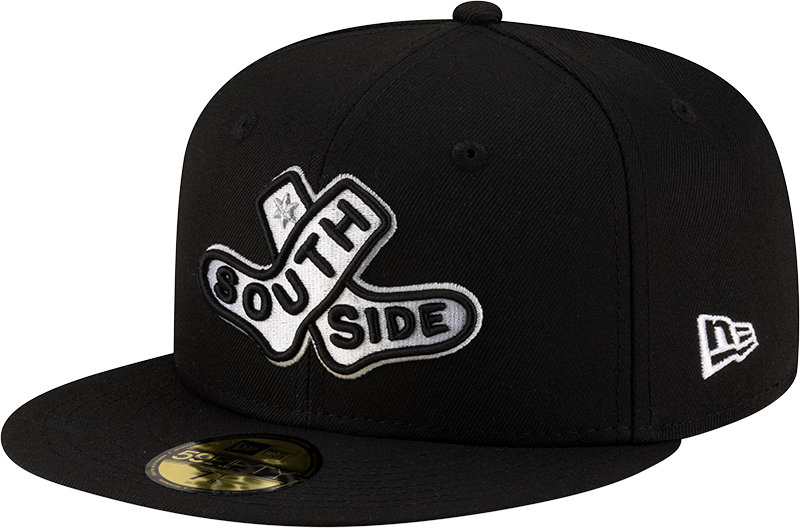 Gorra ajustada 59FIFTY New Era 2025 City Connect de los Chicago White Sox para práctica de bateo en colores del equipo -Negro