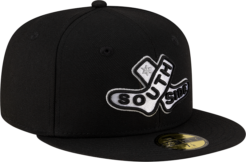 Gorra ajustada 59FIFTY New Era 2025 City Connect de los Chicago White Sox para práctica de bateo en colores del equipo -Negro