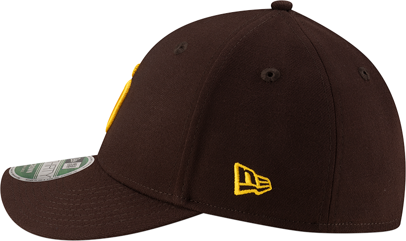 Gorra 39Thirty Flex Fit marrón New Era M-Crown réplica de jugador de los San Diego Padres
