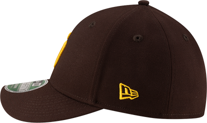 Gorra 39Thirty Flex Fit marrón New Era M-Crown réplica de jugador de los San Diego Padres