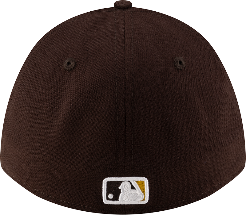 Gorra 39Thirty Flex Fit marrón New Era M-Crown réplica de jugador de los San Diego Padres
