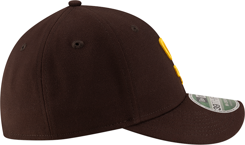 Gorra 39Thirty Flex Fit marrón New Era M-Crown réplica de jugador de los San Diego Padres