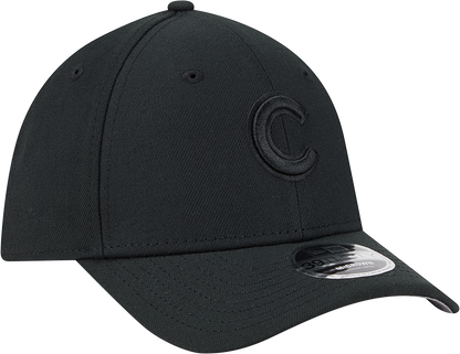 Chicago Cubs New Era M-Crown 39Thirty Black Tonal Flex Fit Hat