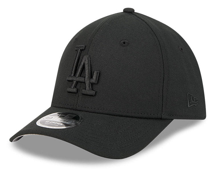 Los Angeles Dodgers M-Crown 39Thirty Tonal Black Flex Fit Hat