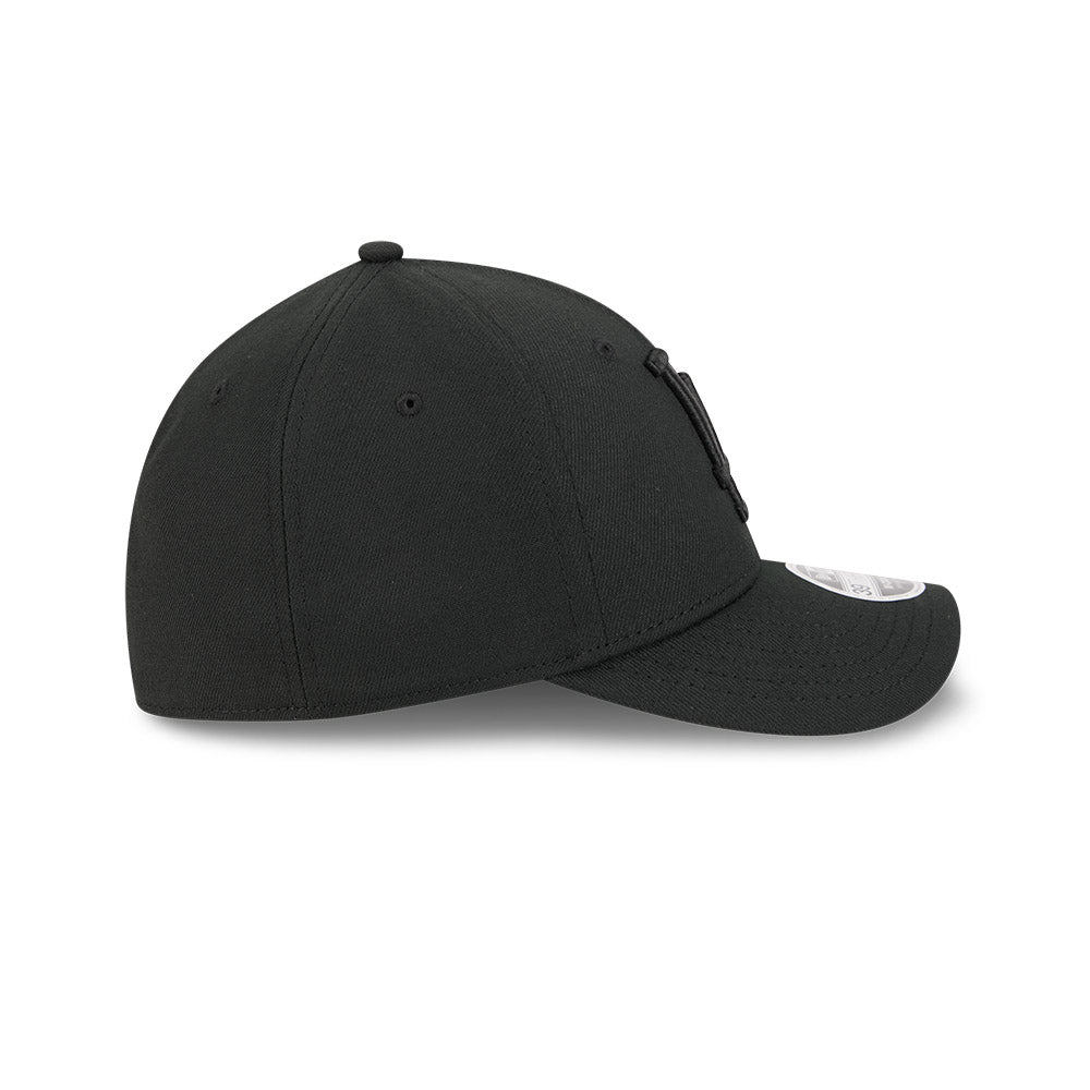 Los Angeles Dodgers M-Crown 39Thirty Tonal Black Flex Fit Hat