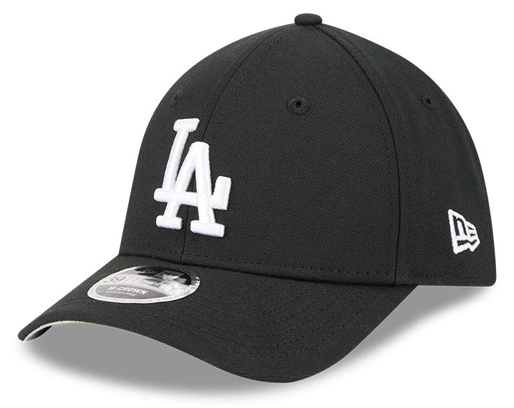 Los Angeles Dodgers M-Crown 39Thirty Black/White Flex Fit Hat