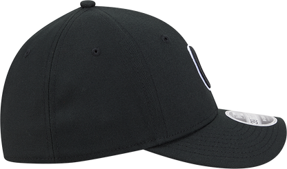 Chicago Cubs New Era M-Crown 39Thirty Black/White Flex Fit Hat