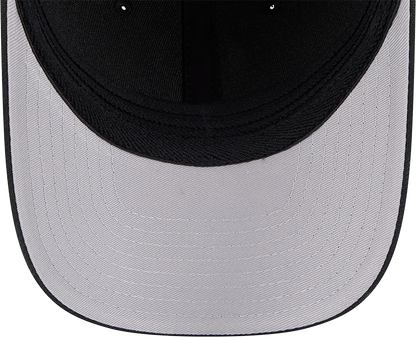 Chicago Cubs New Era M-Crown 39Thirty Black/White Flex Fit Hat
