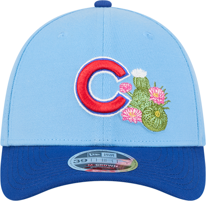 Chicago Cubs New Era 2026 Spring Training M-Crown 39Thirty Player Replica Blue Flex Fit Hat