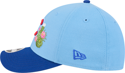 Chicago Cubs New Era 2026 Spring Training M-Crown 39Thirty Player Replica Blue Flex Fit Hat