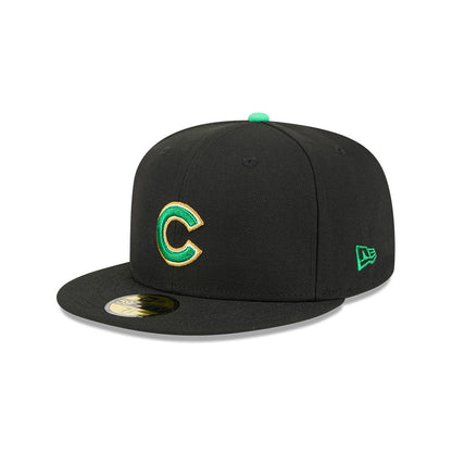 Men's Chicago Cubs New Era Black 2026 St. Patrick's Day Authentic Collection On-Field 59FIFTY Fitted Hat