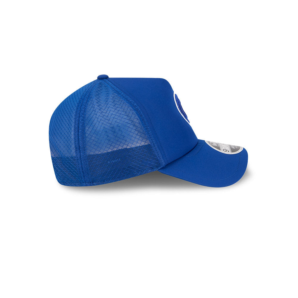 Gorra ajustable New Era 2026 de los Chicago Cubs Batting Practice 9Forty APEX con logotipo Bullseye, color azul real