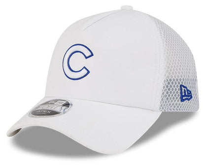 Chicago Cubs New Era 2026 Batting Practice 9Forty APEX "C" Logo Snap Adjustable Hat-White