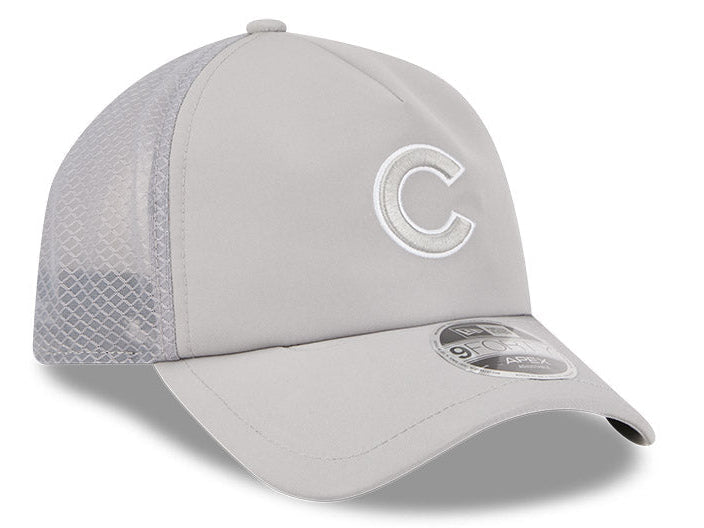 Chicago Cubs New Era 2026 Batting Practice 9Forty APEX "C" Logo Snap Adjustable Hat-Grey