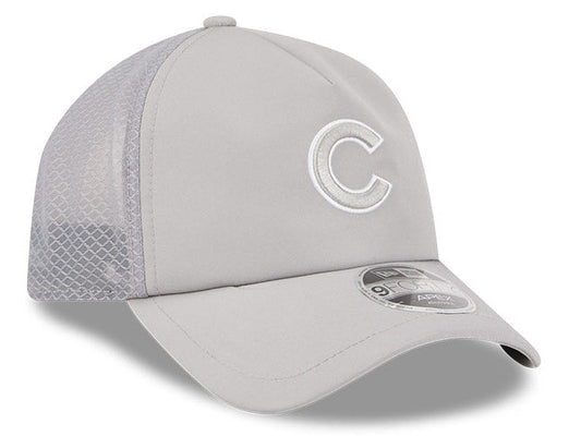 Chicago Cubs New Era 2026 Batting Practice 9Forty APEX "C" Logo Snap Adjustable Hat-Grey