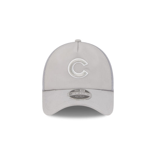 Gorra ajustable New Era 2026 de los Chicago Cubs Batting Practice 9Forty APEX con logo «C» Snap - Gris