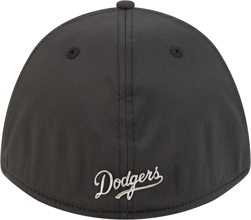 Los Angeles Dodgers New Era M-Crown 39Thirty Metallic Black Performance Flex Fit Hat