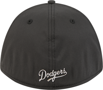 Los Angeles Dodgers New Era M-Crown 39Thirty Metallic Black Performance Flex Fit Hat