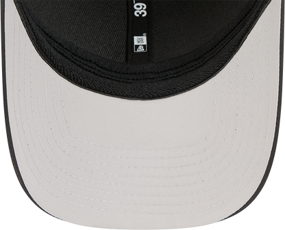 Los Angeles Dodgers New Era M-Crown 39Thirty Metallic Black Performance Flex Fit Hat
