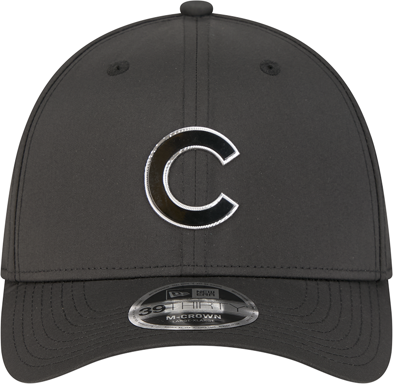 Gorra Chicago Cubs New Era M-Crown 39Thirty Metallic Black Performance Flex Fit