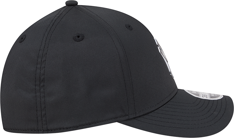 New York Yankees New Era M-Crown 39Thirty Metallic Black Performance Flex Fit Hat