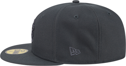 Chicago Cubs Storm Gray Walking Bear Logo 59FIFTY Fitted Cap By New Era