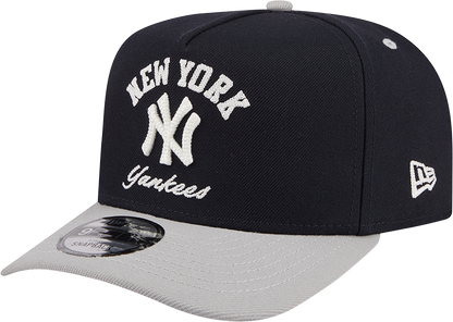 New York Yankees New Era Arched Navy A-Frame 9FIFTY Snapback Hat