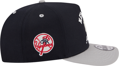 New York Yankees New Era Arched Navy A-Frame 9FIFTY Snapback Hat