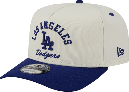 Los Angeles Dodgers New Era Arched Ivory A-Frame 9FIFTY Snapback Hat