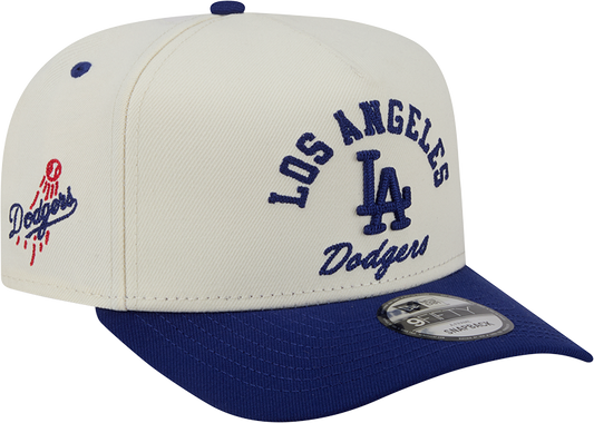 Los Angeles Dodgers New Era Arched Ivory A-Frame 9FIFTY Snapback Hat