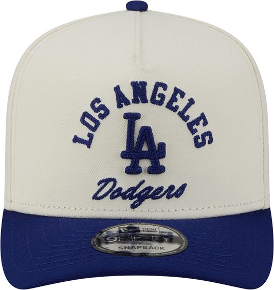 Los Angeles Dodgers New Era Arched Ivory A-Frame 9FIFTY Snapback Hat