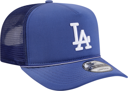 Los Angeles Dodgers New Era Blue Worn A-Frame 9FIFTY Trucker Snapback Hat