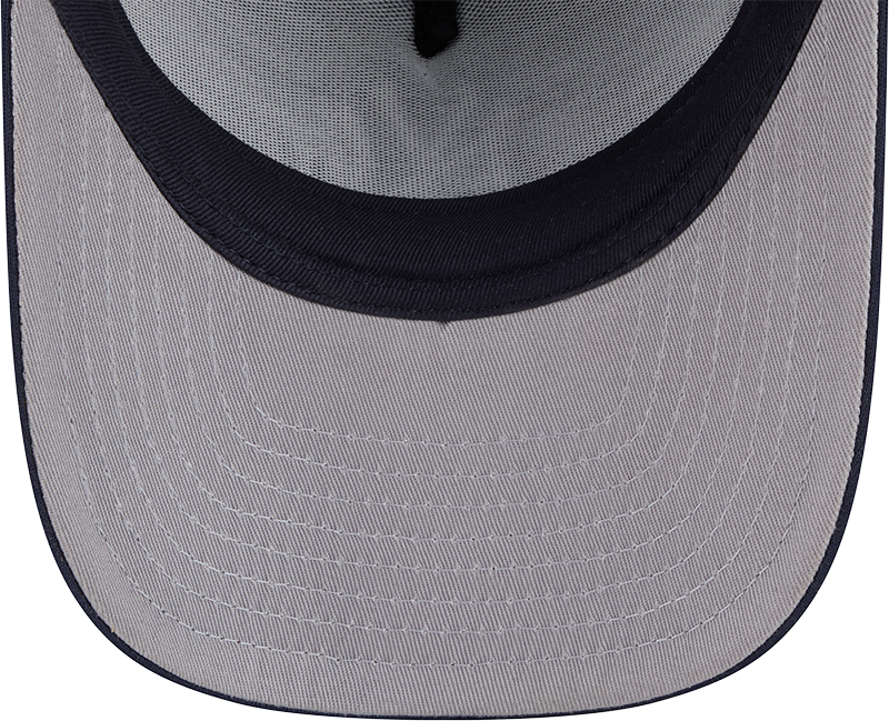 New York Yankees New Era Navy Worn A-Frame 9FIFTY Trucker Snapback Hat