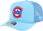 Chicago Cubs New Era Blue Worn A-Frame 9FIFTY Trucker Snapback Hat