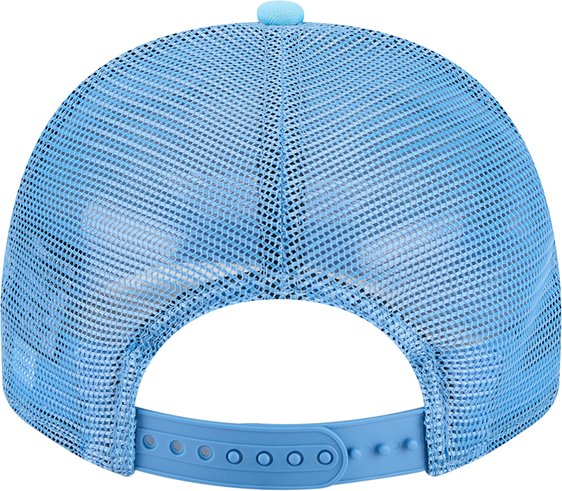 Chicago Cubs New Era Blue Worn A-Frame 9FIFTY Trucker Snapback Hat