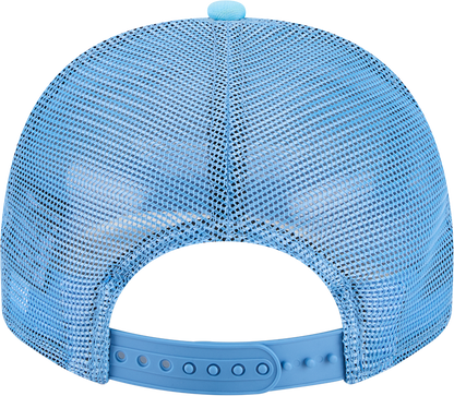 Chicago Cubs New Era Blue Worn A-Frame 9FIFTY Trucker Snapback Hat