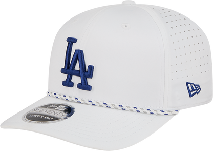 Los Angeles Dodgers New Era White Sport Rope 9SEVENTY Stretch Snap Adjustable Hat