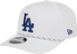 Los Angeles Dodgers New Era White Sport Rope 9SEVENTY Stretch Snap Adjustable Hat